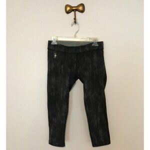 Smartwool Women's Black/Gray Pattern Print Capris PhD - Size Small